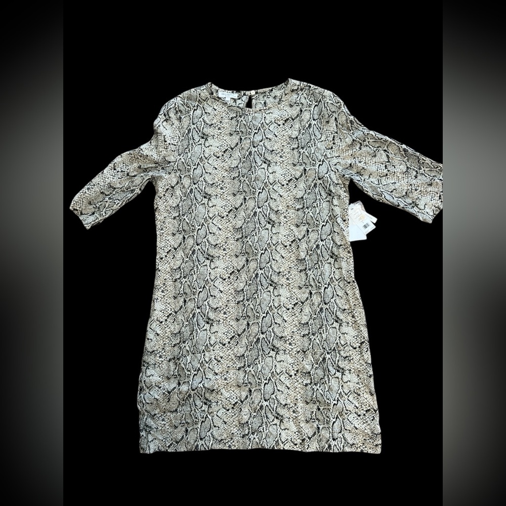 NWT Equipment femme Aubrey dress large L snake mini lightweight Animal Print - Picture 5 of 11